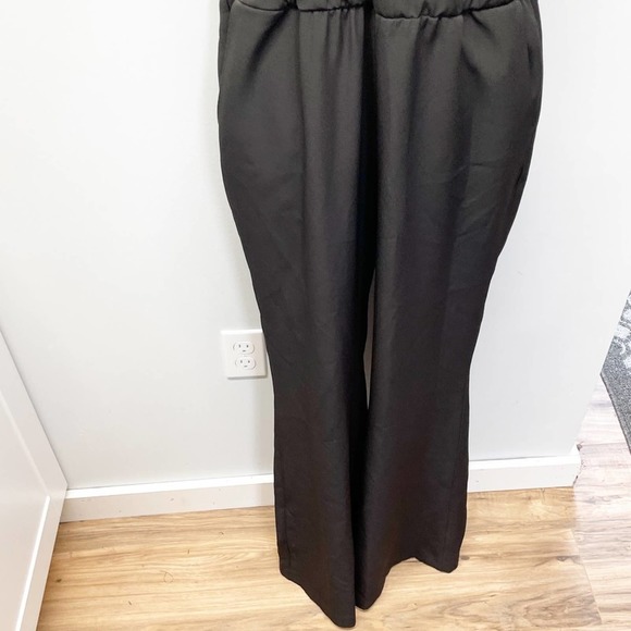 Anthropologie Drew Wide Leg Jumpsuit Black Large - Picture 4 of 16